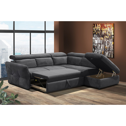 MONSERAT ΚΑΝΑΠΕΣ ΚΡΕΒΑΤΙ ΓΩΝΙΑ ΔΕΞΙΑ ΑΝΘΡΑΚΙ 254x224x90