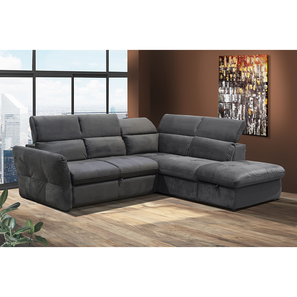 MONSERAT ΚΑΝΑΠΕΣ ΚΡΕΒΑΤΙ ΓΩΝΙΑ ΔΕΞΙΑ ΑΝΘΡΑΚΙ 254x224x90 MONSERAT ΚΑΝΑΠΕΣ ΚΡΕΒΑΤΙ ΓΩΝΙΑ ΔΕΞΙΑ ΑΝΘΡΑΚΙ 254x224x90