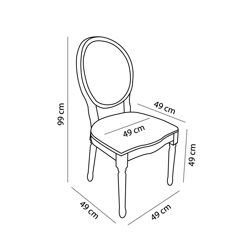 LOUIS ΚΑΡΕΚΛΑ ΜΑΥΡΟ 49x49x99 LOUIS ΚΑΡΕΚΛΑ ΜΑΥΡΟ 49x49x99