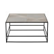 HADSTON COFFEE TABLE ΑΣΗΜΙ ΜΑΥΡΟ 80x80x40