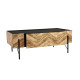 PARKE COFFEE TABLE ΜΑΥΡΟ ΦΥΣΙΚΟ ΜΕ PATTERN ΜΑΥΡΟ 120x63x45