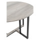 COMBO COFFEE TABLE SONOMA DECAPE ΜΑΥΡΟ 60x60x40