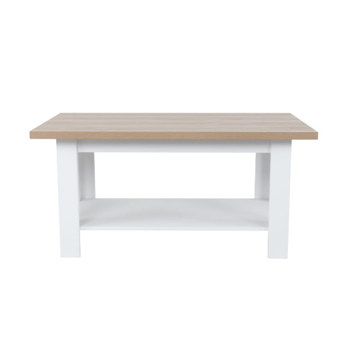 VILLAGE COFFEE TABLE ΛΕΥΚΟ ΦΥΣΙΚΟ 110x60x53