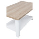 VILLAGE COFFEE TABLE ΛΕΥΚΟ ΦΥΣΙΚΟ 110x60x53
