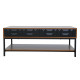 ZUMA COFFEE TABLE 2ΣΥΡΤΑΡΙΑ 3ΡΑΦΙΑ ΚΑΡΥΔΙ ΜΑΥΡΟ 111.5x60x44