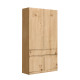 HERMES ΝΤΟΥΛΑΠΑ 2ΠΟΡΤΕΣ 1ΣΥΡΤΑΡΙ ARTISAN OAK 100x52x200