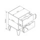 ARTIC ΚΟΜΟΔΙΝΟ SONOMA ΓΚΡΙ ΛΕΥΚΟ 45x39x59.5