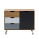 ARTIC ΚΟΜΟΤΑ SONOMA ΓΚΡΙ ΛΕΥΚΟ 94.5x40x79.9