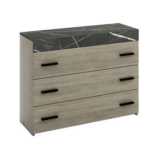 METROPOLIS ΣΥΡΤΑΡΙΕΡΑ 3ΣΥΡΤΑΡΙΑ SONOMA ΣΚΟΥΡΟ ΠΕΤΡΑ 105x45x78