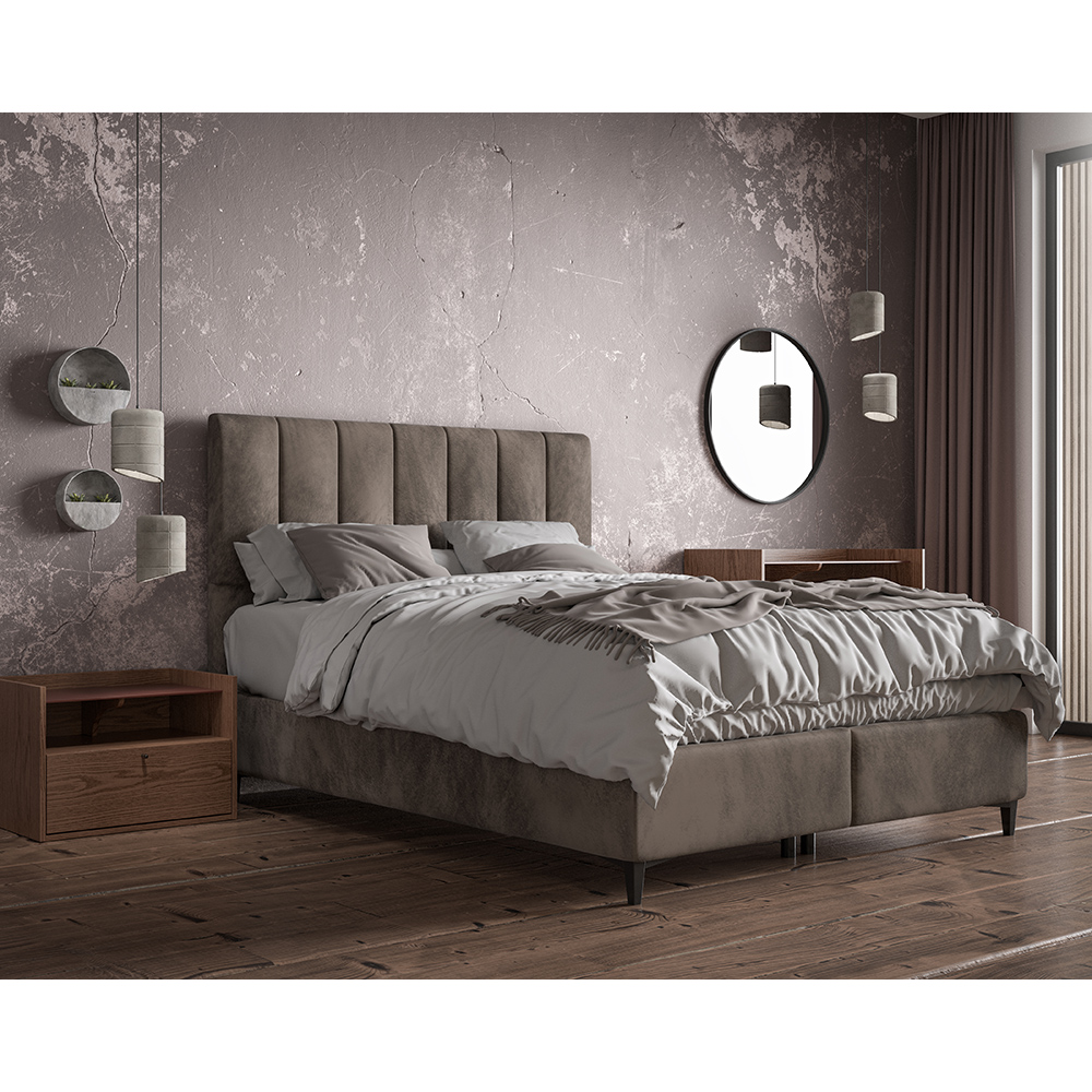 STICKS ΚΡΕΒΑΤΙ ΜΕ ΑΠΟΘΗΚ. ΧΩΡΟ (ΓΙΑ ΣΤΡΩΜΑ 160x200cm) CAMEL 05-911 223x166x120