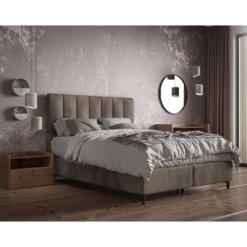 STICKS ΚΡΕΒΑΤΙ ΜΕ ΑΠΟΘΗΚ. ΧΩΡΟ (ΓΙΑ ΣΤΡΩΜΑ 160x200cm) CAMEL 05-911 223x166x120