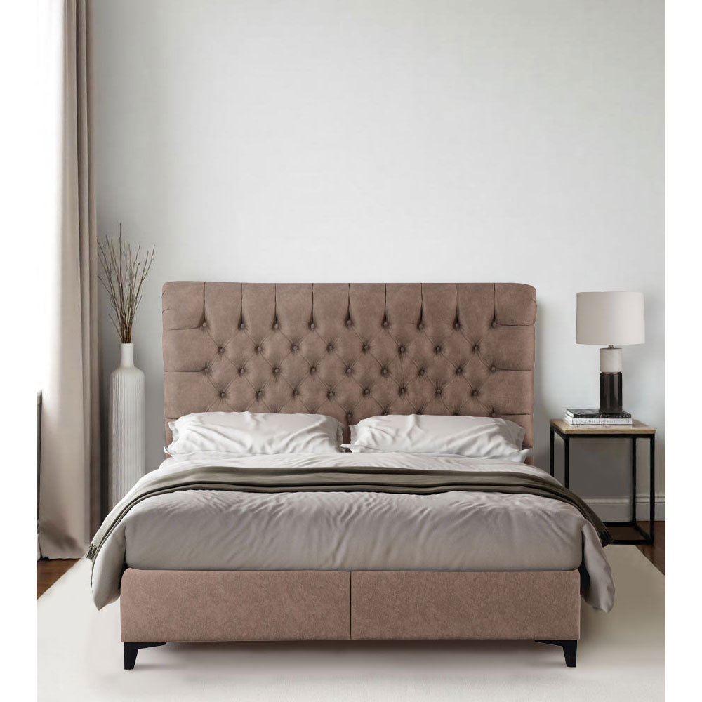 CHESTER ΚΡΕΒΑΤΙ ΜΕ ΑΠΟΘΗΚ. ΧΩΡΟ (ΓΙΑ ΣΤΡΩΜΑ 160x200cm) PURO 14-619 223x160x138
