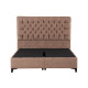 CHESTER ΚΡΕΒΑΤΙ ΜΕ ΑΠΟΘΗΚ. ΧΩΡΟ (ΓΙΑ ΣΤΡΩΜΑ 160x200cm) PURO 14-619 223x160x138