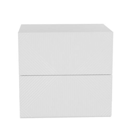 MEZZA LUNA ΚΟΜΟΔΙΝΟ 2ΣΥΡΤΑΡΙΑ ΛΕΥΚΟ 55x45x52