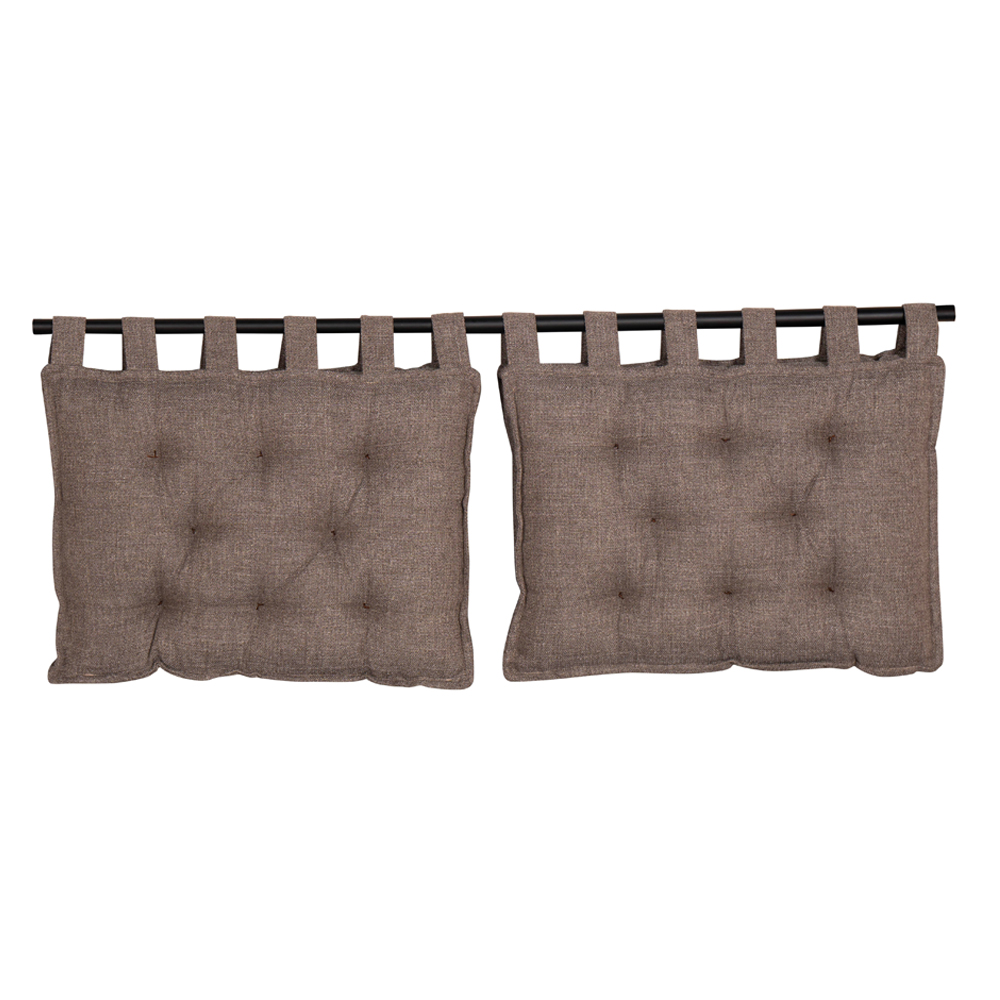 HANG ΜΑΞΙΛΑΡΙ ΚΕΦΑΛΑΡΙΟΥ SET 2ΤΕΜ ΓΚΡΙ ΚΑΦΕ 20-914 70x10x50