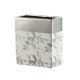 Artekko Silver Κεραμικό Βάζο σε Λευκό με Ασημί (17.5x9x19)cm