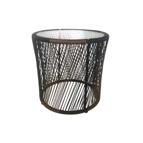 BREEZE COFFEE TABLE ΦΥΣΙΚΟ ΜΑΥΡΟ 50x50.5