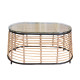 LOOM COFFEE TABLE ΦΥΣΙΚΟ ΜΑΥΡΟ 95x55x45
