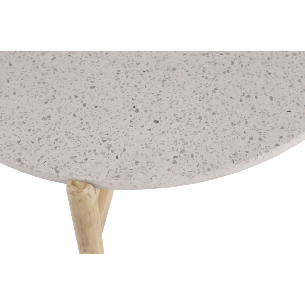 TERRAZZO COFFEE TABLE TERRAZZO ΦΥΣΙΚΟ ΑΝΟΙΧΤΟ 84.4x84.4x37