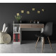 TRIGOT 2 ΓΡΑΦΕΙΟ ΒΙΒΛΙΟΘΗΚΗ SONOMA ΛΕΥΚΟ 110x50x85