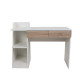 TRIGOT 2 ΓΡΑΦΕΙΟ ΒΙΒΛΙΟΘΗΚΗ SONOMA ΛΕΥΚΟ 110x50x85