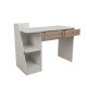 TRIGOT 2 ΓΡΑΦΕΙΟ ΒΙΒΛΙΟΘΗΚΗ SONOMA ΛΕΥΚΟ 110x50x85