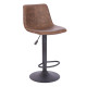 ASTI ΣΚΑΜΠΟ BAR ΚΑΦΕ ANTIQUE WASHED ΜΑΥΡΟ 42x49x109.5