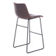 NUEVO XL ΣΚΑΜΠΟ BAR ΚΑΦΕ ANTIQUE WASHED ΜΑΥΡΟ 47x57x100