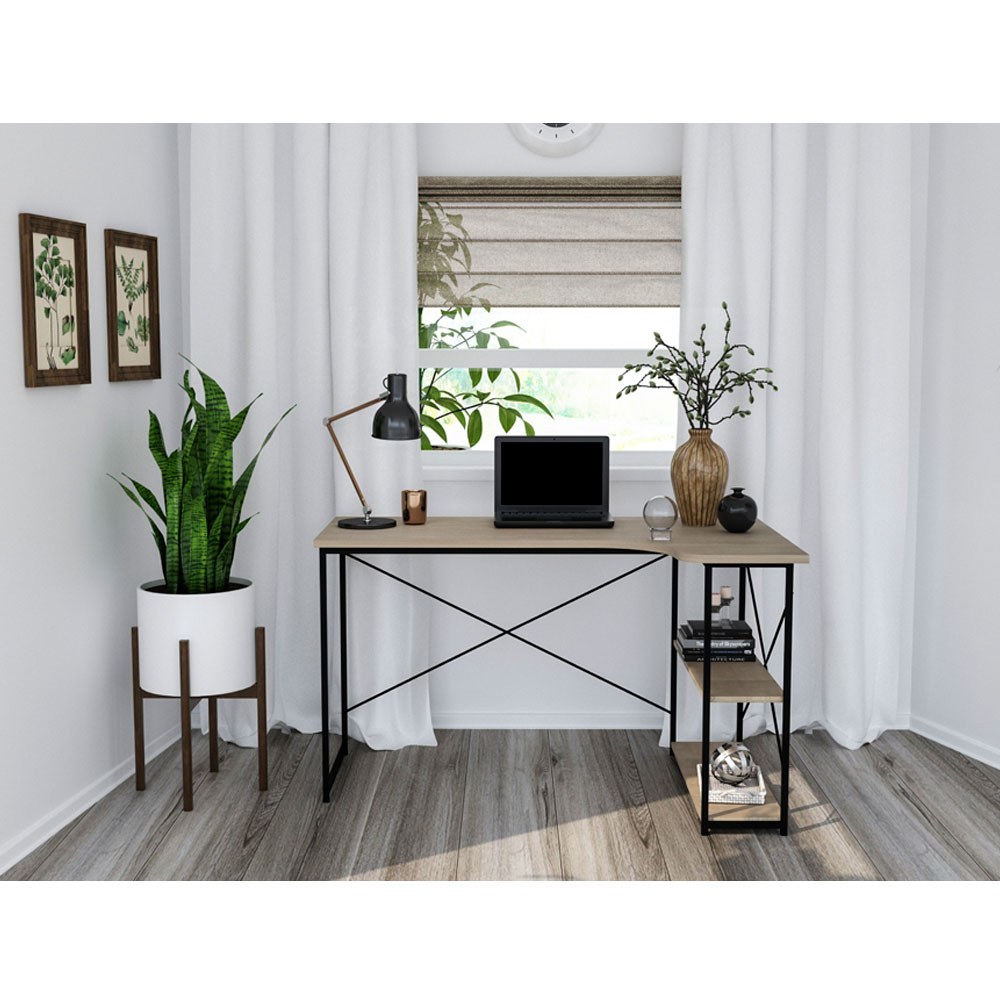 EDGE ΓΡΑΦΕΙΟ SONOMA ΜΑΥΡΟ 120x73x75