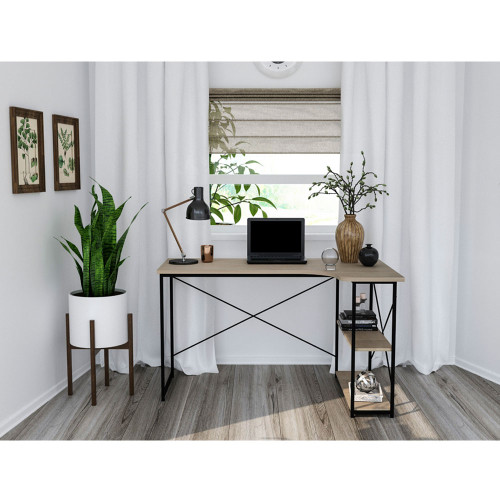 EDGE ΓΡΑΦΕΙΟ SONOMA ΜΑΥΡΟ 120x73x75