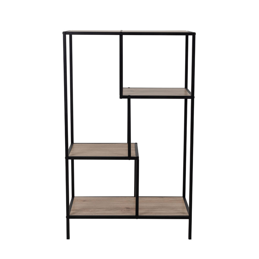 PLEGMA ΒΙΒΛΙΟΘΗΚΗ SONOMA ΜΑΥΡΟ 69x33x113.5