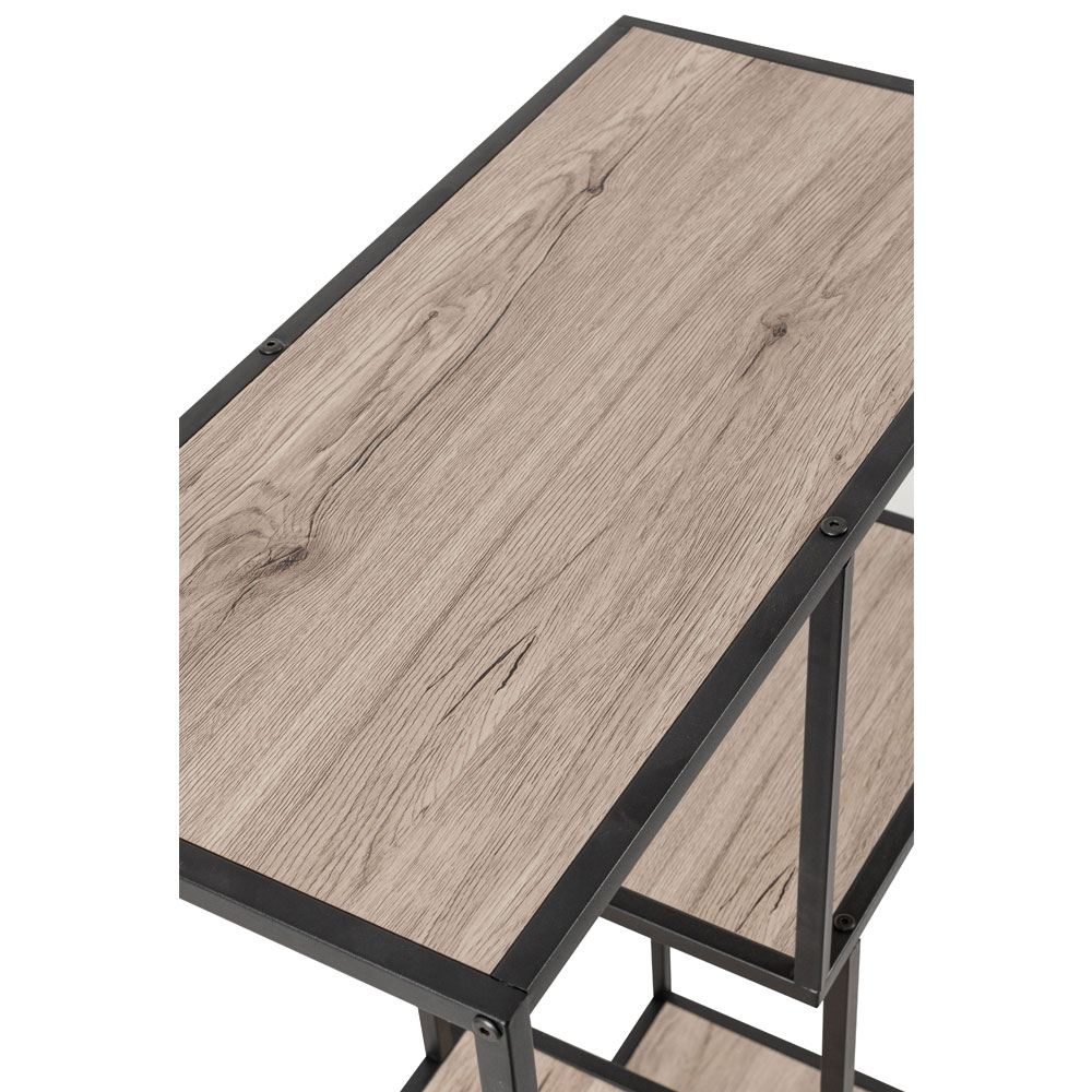 PLEGMA ΒΙΒΛΙΟΘΗΚΗ SONOMA ΜΑΥΡΟ 69x33x113.5
