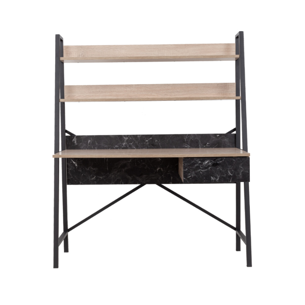 ATRIUM ΓΡΑΦΕΙΟ 1ΣΥΡΤΑΡΙ SONOMA ΜΑΥΡΟ ΠΕΤΡΑ 125x55x150