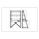 ATRIUM ΓΡΑΦΕΙΟ 1ΣΥΡΤΑΡΙ SONOMA ΜΑΥΡΟ ΠΕΤΡΑ 125x55x150