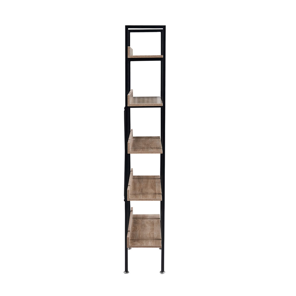 HORIZON ΒΙΒΛΙΟΘΗΚΗ 5ΡΑΦΙΑ SONOMA ΜΑΥΡΟ 120x28x170