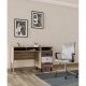 NUMBER ΓΡΑΦΕΙΟ 1ΠΟΡΤΑ SONOMA ΛΕΥΚΟ ΓΚΡΙ 120x48x75
