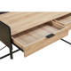 HOMI ΓΡΑΦΕΙΟ 2ΣΥΡΤΑΡΙΑ ΦΥΣΙΚΟ ΜΑΥΡΟ 123x60x86