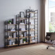 NEST ΒΙΒΛΙΟΘΗΚΗ ΦΥΣΙΚΟ ΜΑΥΡΟ 60x28x187
