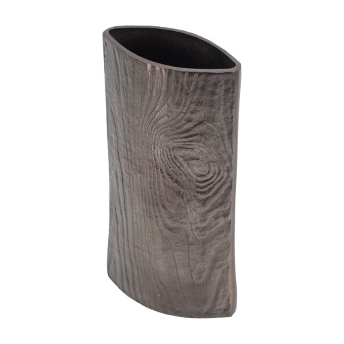 Artekko Zebra Γκρι Μεταλλικό Βάζο (15.5x7x31)cm