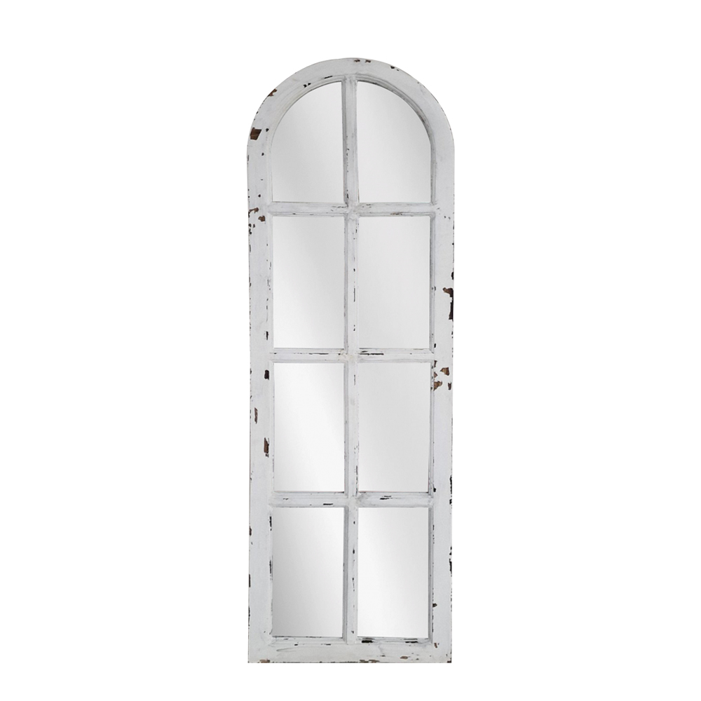 Artekko Mirroki Ξύλινος Καφέ Καθρέπτης Τοίχου (150x49)cm
