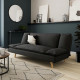 COZY ΚΑΝΑΠΕΣ ΚΡΕΒΑΤΙ 3ΘΕΣΙΟΣ ΑΝΘΡΑΚΙ 191x103x84