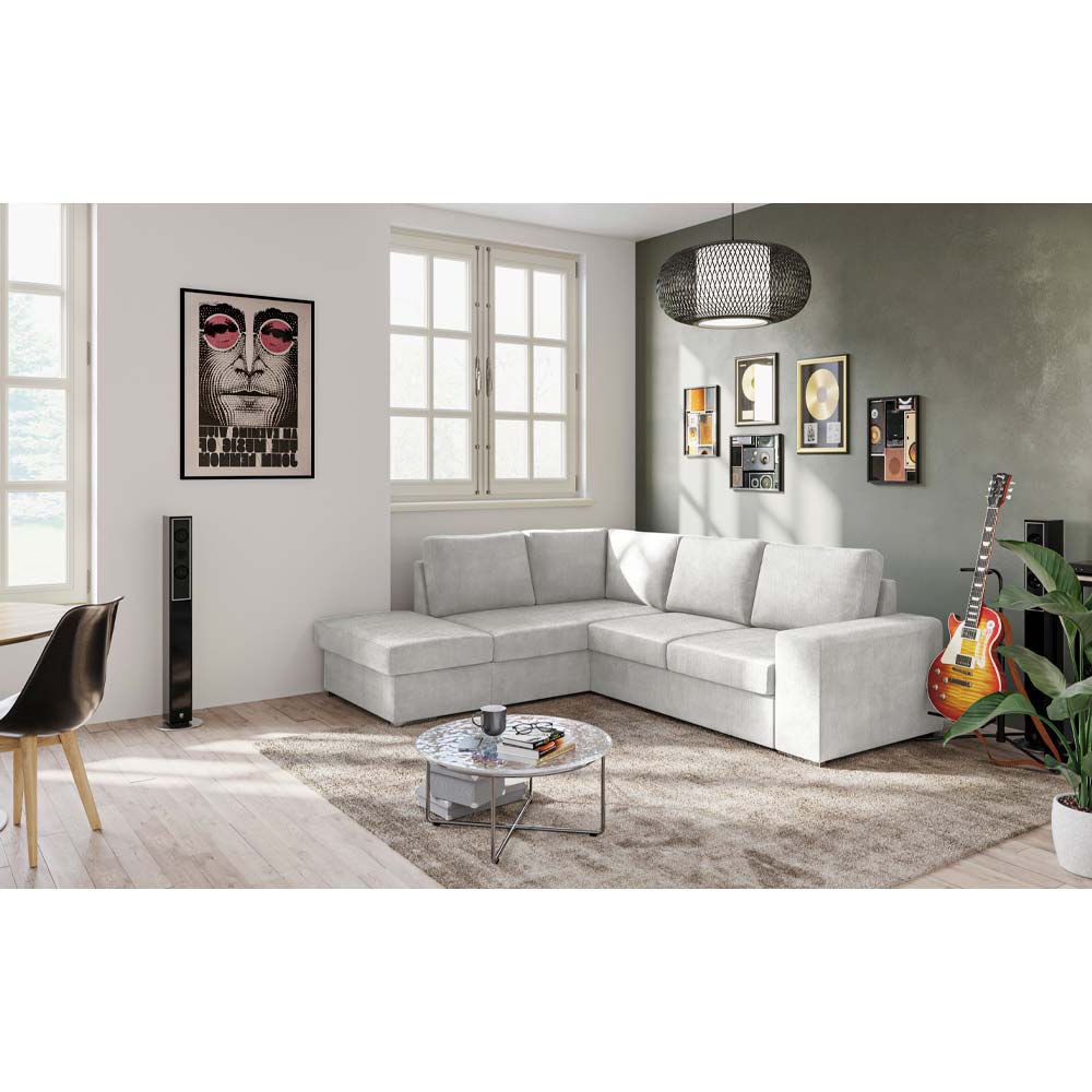 EDDI ΚΑΝΑΠΕΣ ΚΡΕΒΑΤΙ ΓΩΝΙΑ ΑΡΙΣΤΕΡΗ CREAM 248x213x90