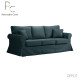 ASHLEY ΚΑΝΑΠΕΣ 3ΘΕΣΙΟΣ ΜΕ ΑΠΟΣΥΡΟΜΕΝΟ ΜΠΛΕ TWIST 13 215x85x95
