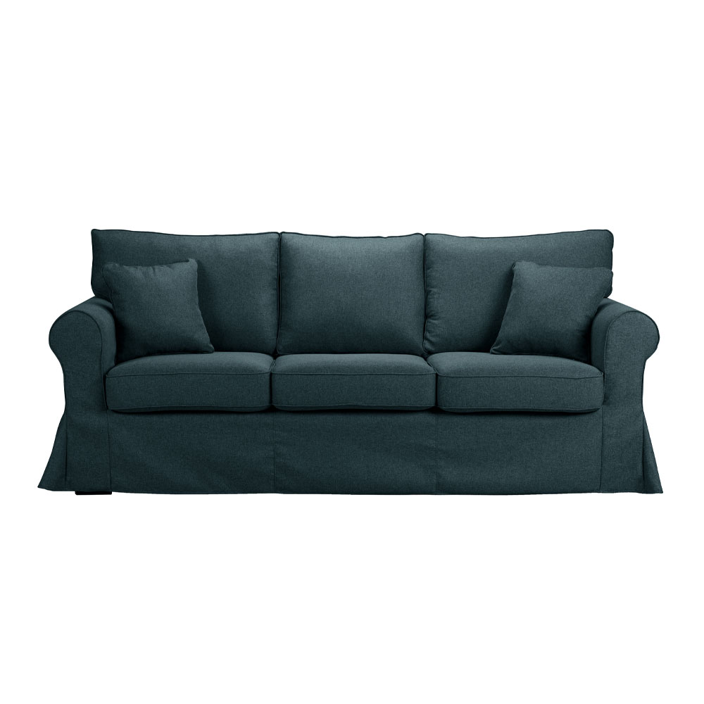 ASHLEY ΚΑΝΑΠΕΣ 3ΘΕΣΙΟΣ ΜΕ ΑΠΟΣΥΡΟΜΕΝΟ ΜΠΛΕ TWIST 13 215x85x95