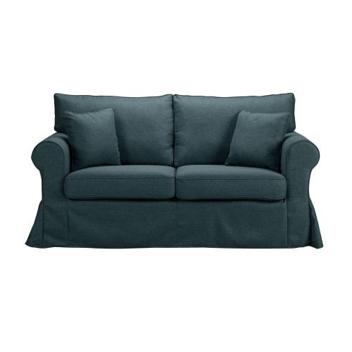 ASHLEY ΚΑΝΑΠΕΣ 2ΘΕΣΙΟΣ ΜΕ ΑΠΟΣΥΡΟΜΕΝΟ ΜΠΛΕ 173x85x95