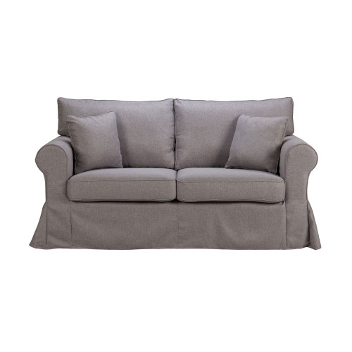 ASHLEY ΚΑΝΑΠΕΣ 2ΘΕΣΙΟΣ ΜΕ ΑΠΟΣΥΡΟΜΕΝΟ ΓΚΡΙ 173x85x95