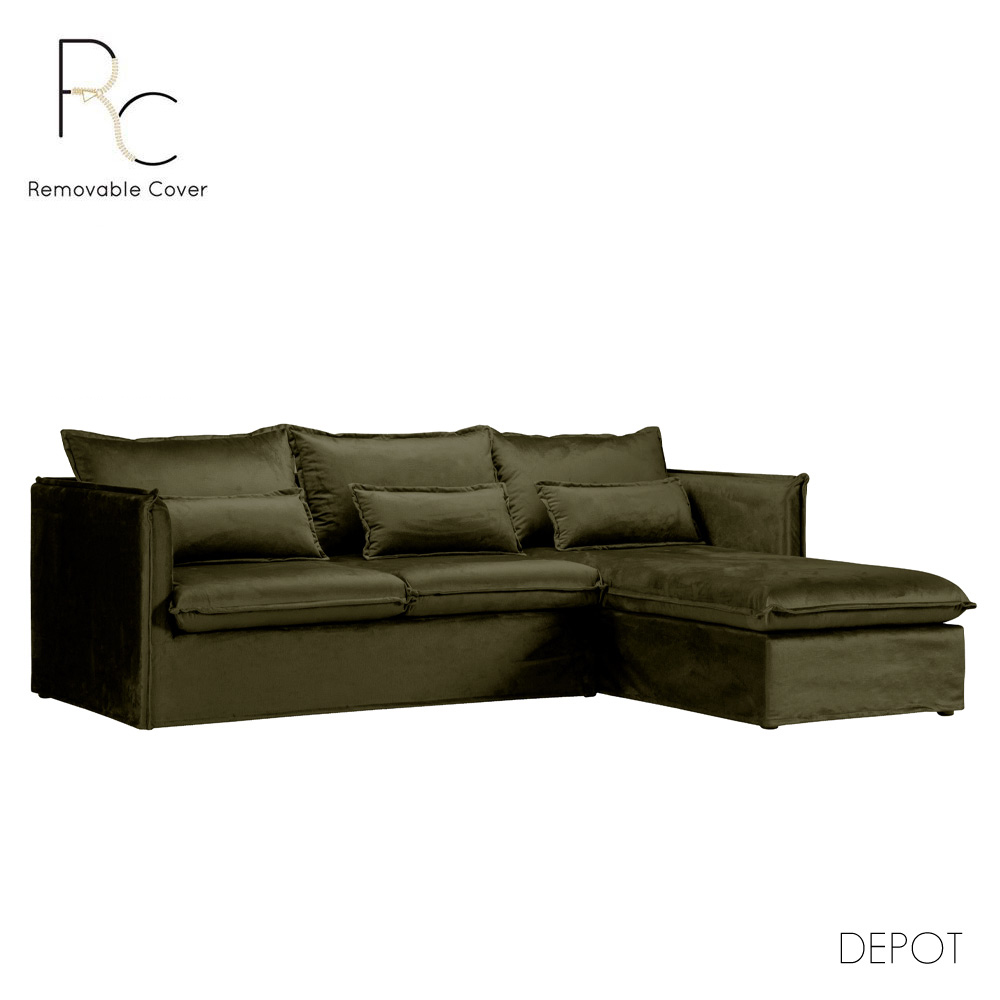 ONE ONLY ΚΑΝΑΠΕΣ ΓΩΝΙΑ ΔΕΞΙΑ ΛΑΔΙ 258x180x90 ONE ONLY ΚΑΝΑΠΕΣ ΓΩΝΙΑ ΔΕΞΙΑ ΛΑΔΙ 258x180x90
