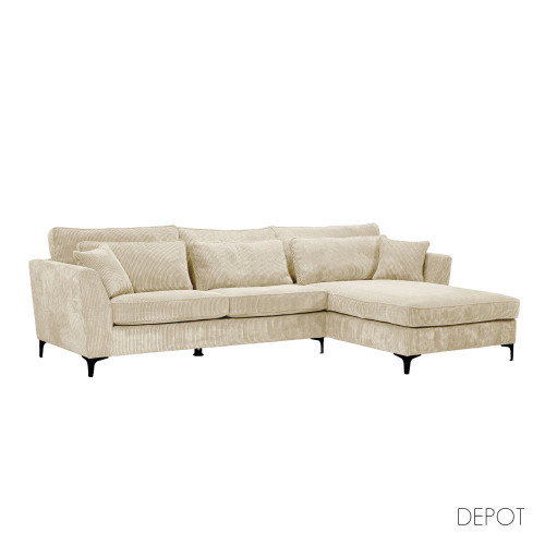 FOREVER ΚΑΝΑΠΕΣ ΓΩΝΙΑ ΔΕΞΙΑ BEIGE LINCOLN 03 316x185x92