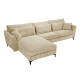 FOREVER ΚΑΝΑΠΕΣ ΓΩΝΙΑ ΑΡΙΣΤΕΡΗ BEIGE LINCOLN 03 316x185x92