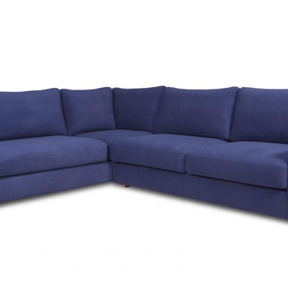 Γωνιακός Καναπές μπλε "Deluxe" 300x240x100cm   AR-01